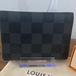 Louis Vuitton Damier Graphite Pocket Organizer with COA, Box and Dust Bag